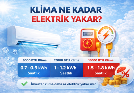 Klima ne Kadar Elektrik Yakar