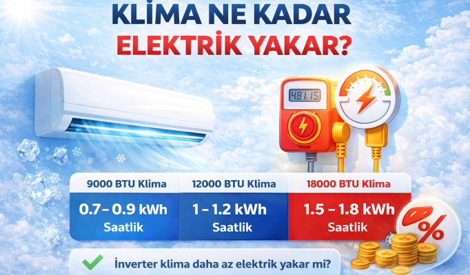Klima ne Kadar Elektrik Yakar